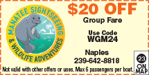 Discount Coupon for Manatee Sightseeing and Wildlife Adventures